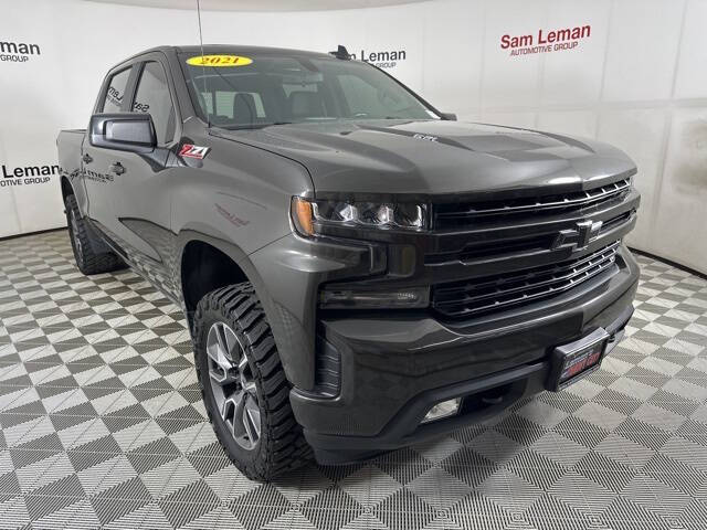 Used 2021 Chevrolet Silverado 1500 RST with VIN 3GCUYEEL6MG316837 for sale in Bloomington, IL