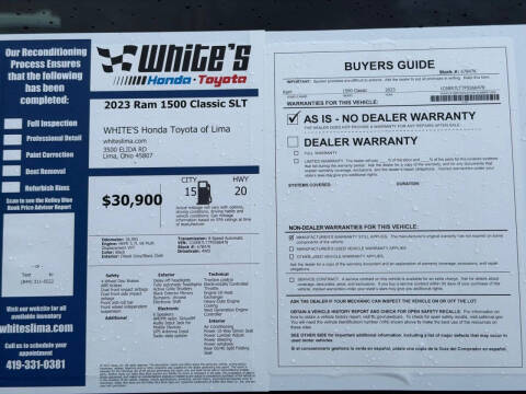 2023 RAM 1500 Classic SLT