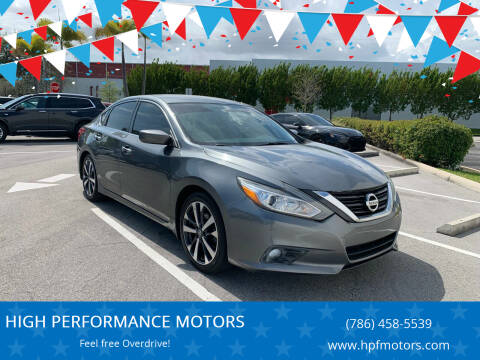 2016 Nissan Altima for sale at HIGH PERFORMANCE MOTORS in Hollywood FL