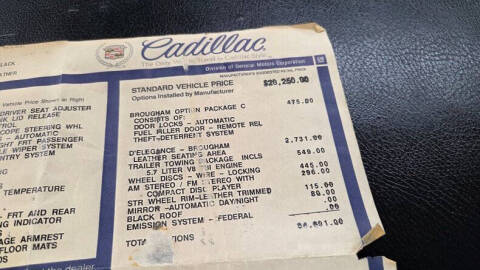 1990 Cadillac Brougham