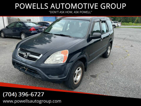 2003 Honda CR-V for sale at POWELLS AUTOMOTIVE GROUP in Gastonia NC