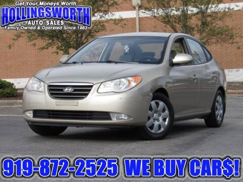 2008 Hyundai Elantra for sale at Hollingsworth Auto Sales in Raleigh NC