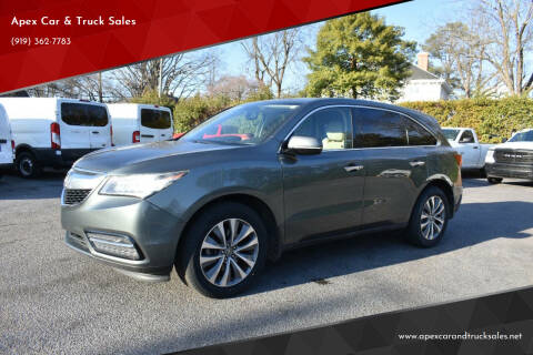 2014 Acura MDX for sale at Apex Car & Truck Sales in Apex NC