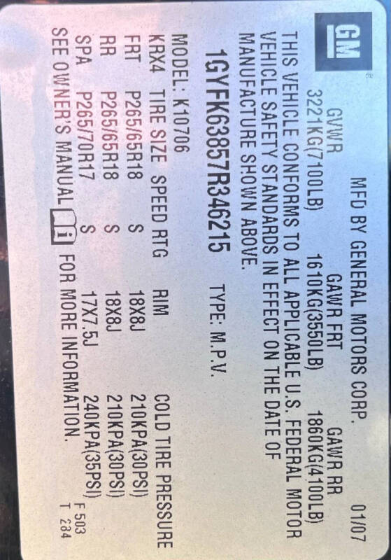 2007 Cadillac Escalade