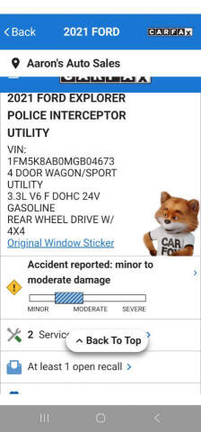 2021 Ford Explorer Police Interceptor Utility