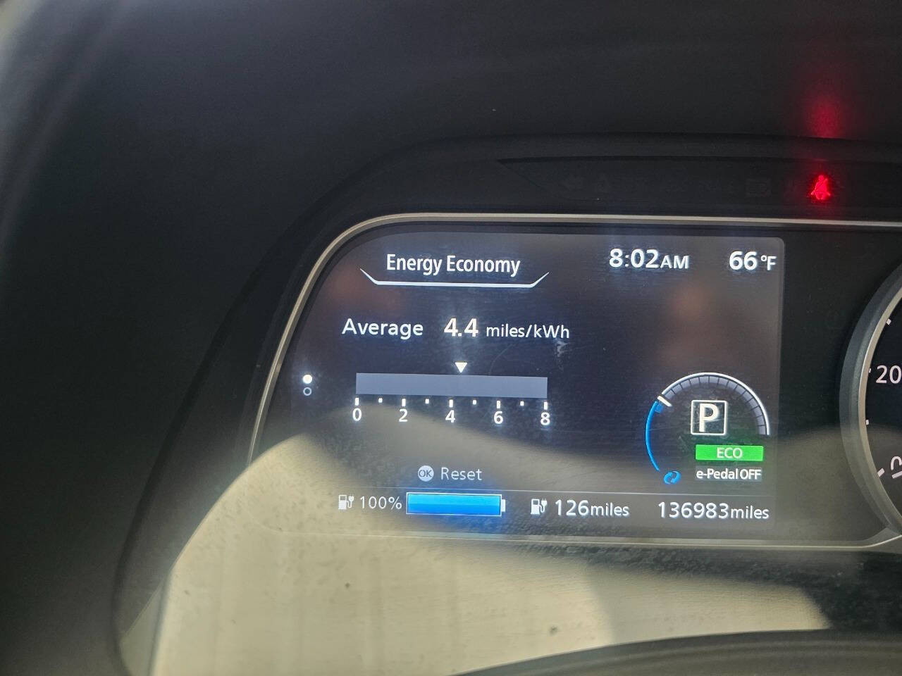 White 2018 Nissan LEAF SL SL 4dr Hatchback 15