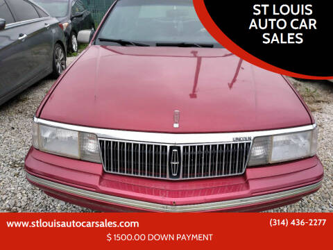 1991 Lincoln Continental for sale at ST LOUIS AUTO CAR SALES in Saint Louis MO