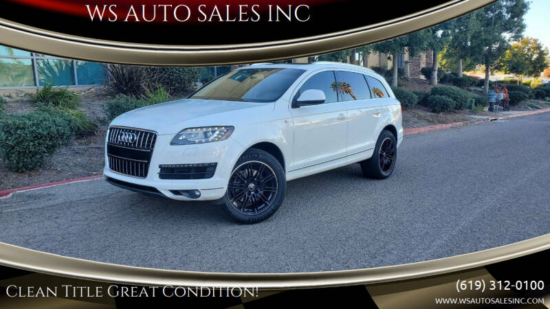 2011 Audi Q7 for sale at WS AUTO SALES INC in El Cajon CA