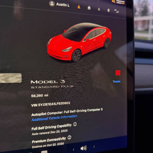 2020 Tesla Model 3 Standard Range Plus