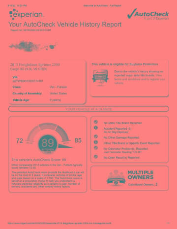 2013 Freightliner Sprinter