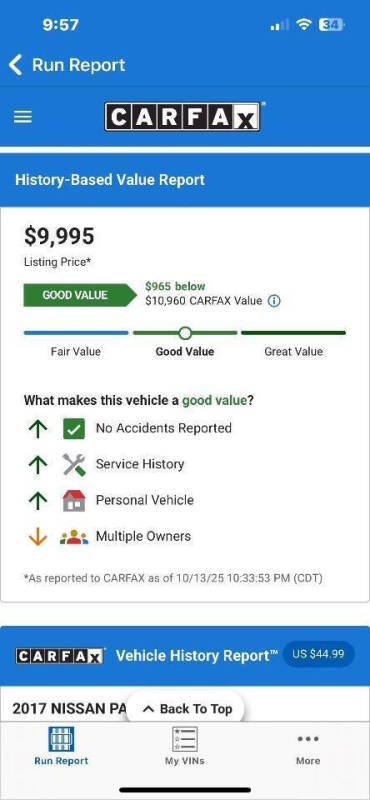 2017 Nissan Pathfinder Platinum