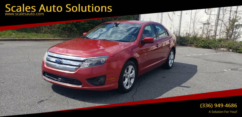 2012 Ford Fusion for sale at Scales Auto Solutions in Madison NC