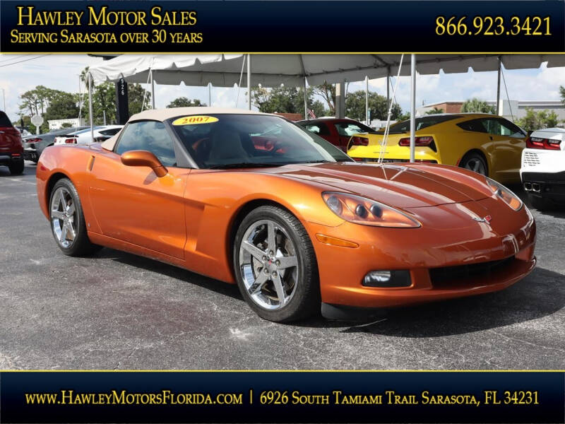 2007 Chevrolet Corvette for sale at Hawley Motor Sales in Sarasota FL
