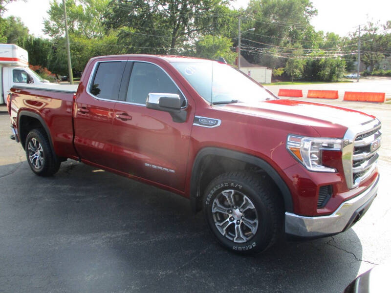 Used 2021 GMC Sierra 1500 SLE with VIN 1GTR9BED2MZ146924 for sale in Rock Falls, IL