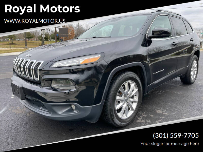2018 Jeep Cherokee for sale at Royal Motors in Hyattsville MD