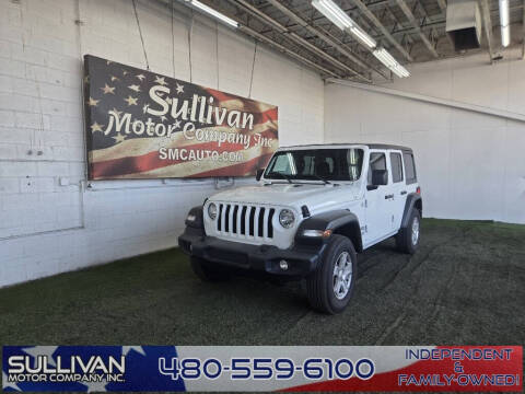 2021 Jeep Wrangler Unlimited for sale at SULLIVAN MOTOR COMPANY INC. in Mesa AZ