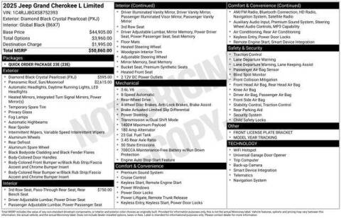 2025 Jeep Grand Cherokee L Limited