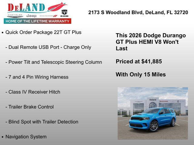 2026 Dodge Durango GT HEMI Plus