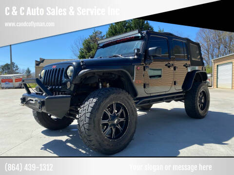 2015 Jeep Wrangler Unlimited for sale at C & C Auto Sales & Service Inc in Lyman SC