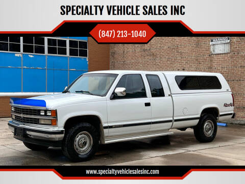 1989 Chevrolet C/K 2500 Series for sale at SPECIALTY VEHICLE SALES INC in Skokie IL
