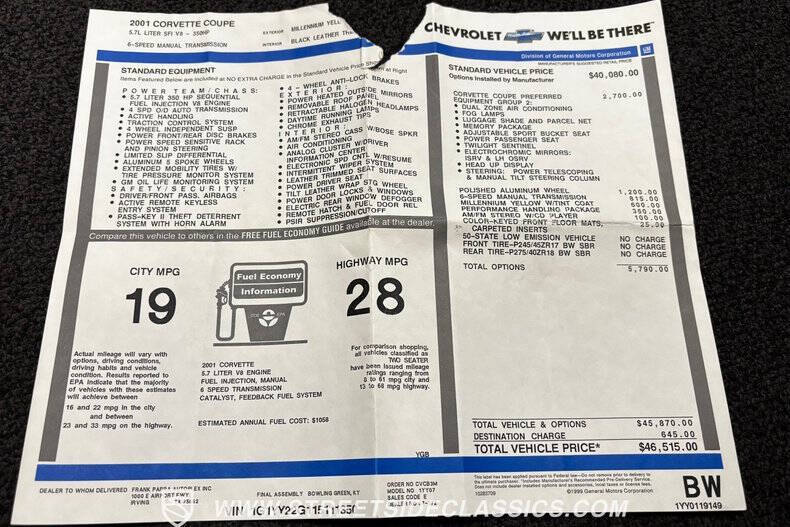 2001 Chevrolet Corvette