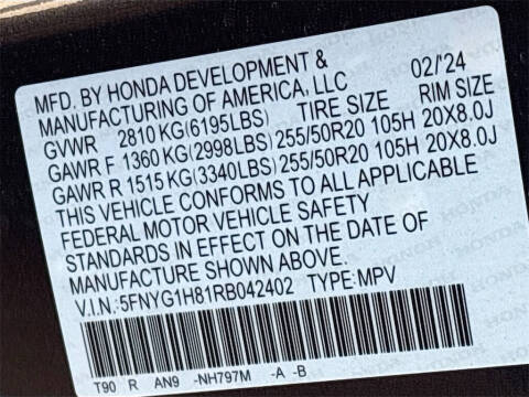 2024 Honda Pilot Elite