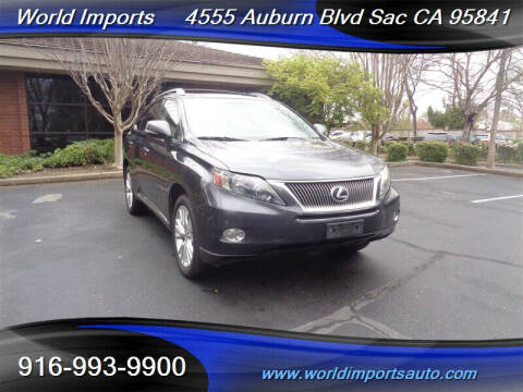 2011 Lexus RX 450h for sale at World Imports in Sacramento CA