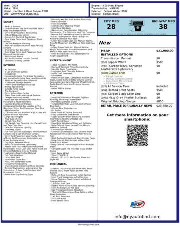 2019 MINI Hardtop 2 Door Cooper