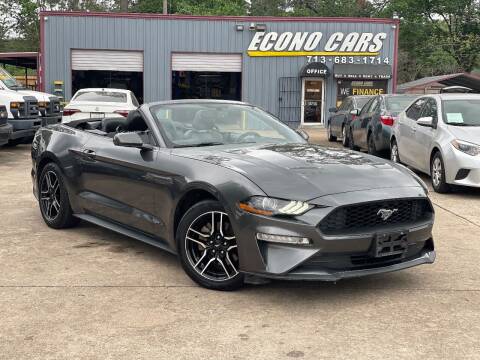 2018 Ford Mustang for sale at Econo Cars in Houston TX