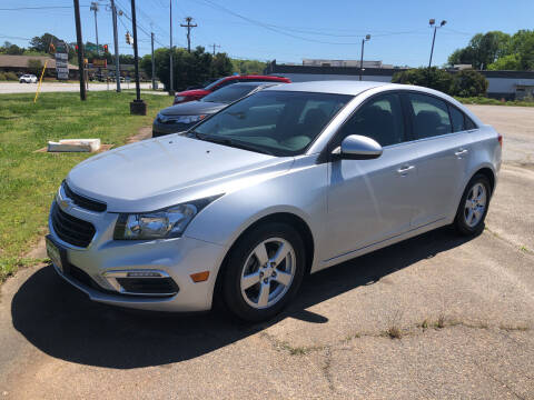 2015 Chevrolet Cruze for sale at Haynes Auto Sales Inc in Anderson SC