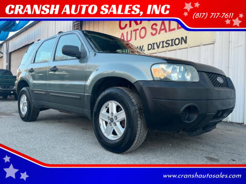 2007 Ford Escape for sale at CRANSH AUTO SALES, INC in Arlington TX