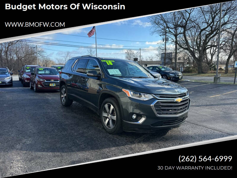 2018 Chevrolet Traverse for sale at Budget Motors of Wisconsin in Racine WI