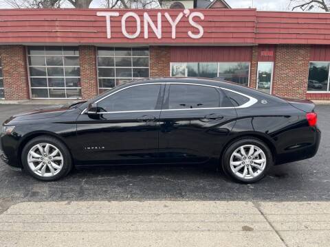 2016 Chevrolet Impala for sale at Tonys Car Sales in Richmond IN