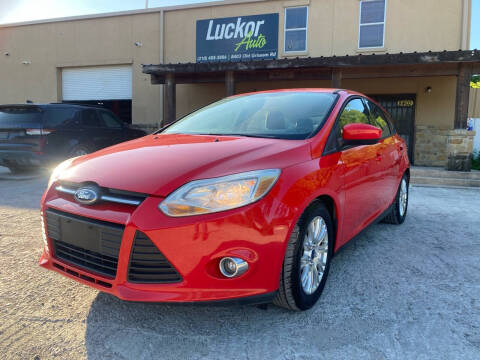 2012 Ford Focus for sale at LUCKOR AUTO in San Antonio TX