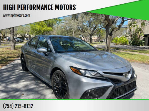 2021 Toyota Camry for sale at HIGH PERFORMANCE MOTORS in Hollywood FL