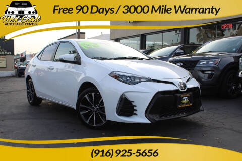 2019 Toyota Corolla for sale at West Coast Auto Sales Center in Sacramento CA