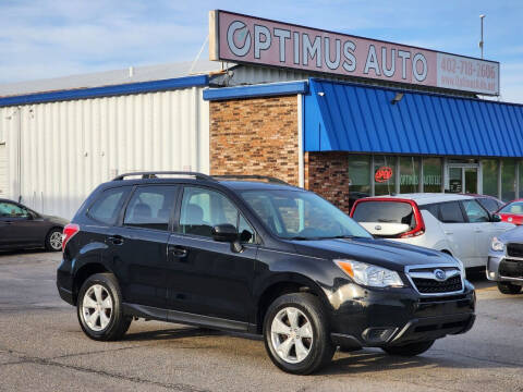 2016 Subaru Forester for sale at Optimus Auto in Omaha NE