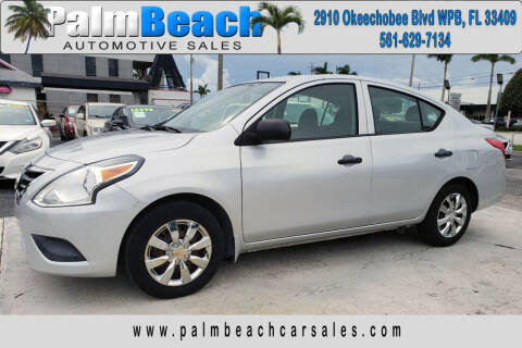 2015 Nissan Versa for sale at Palm Beach Automotive Sales in West Palm Beach FL