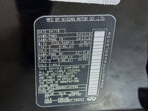 2019 Infiniti QX50 Essential