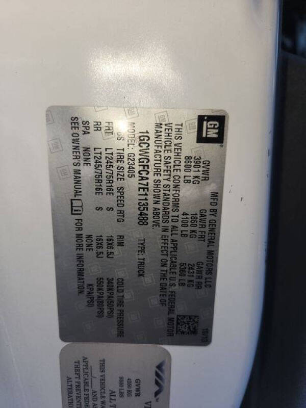 2014 Chevrolet Express 2500