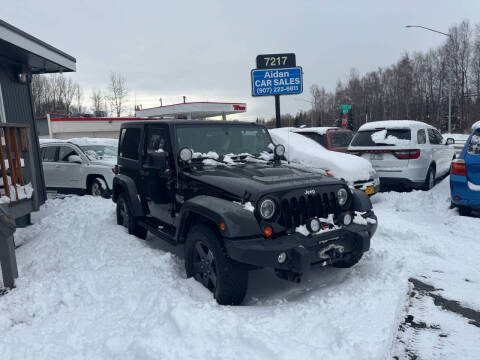 2012 Jeep Wrangler for sale at AIDAN CAR SALES in Anchorage AK