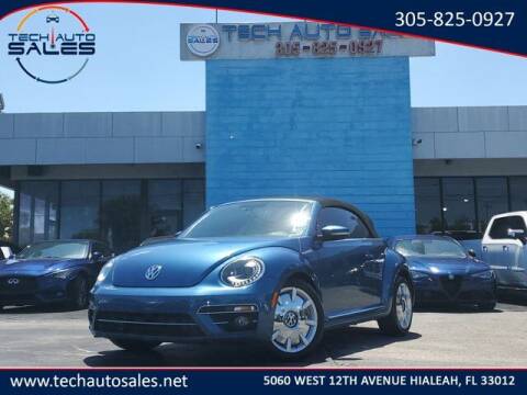 2019 Volkswagen Beetle Convertible for sale at Tech Auto Sales in Hialeah FL