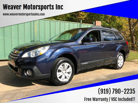 2014 Subaru Outback for sale at Weaver Motorsports Inc in Cary NC