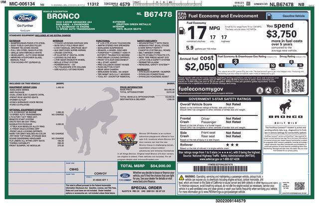 2022 Ford Bronco Badlands Advanced