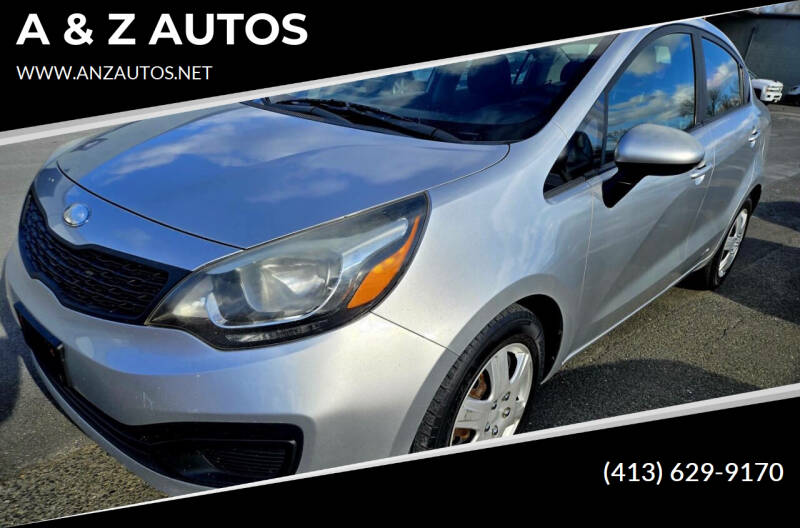 2013 Kia Rio for sale at A & Z AUTOS in Westfield MA