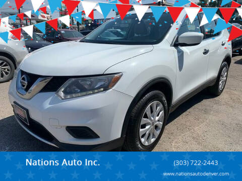 2016 Nissan Rogue for sale at Nations Auto Inc. in Denver CO