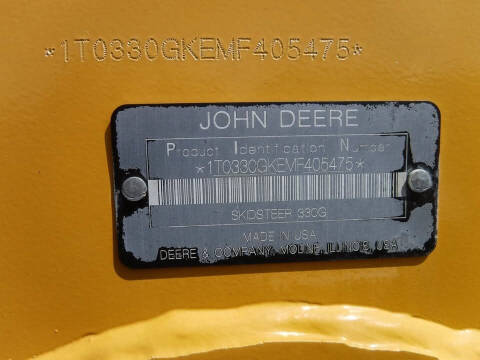 2021 John Deere 330G Wheel Skid Steer