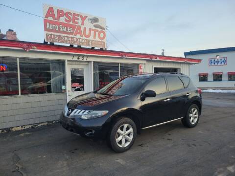 2010 Nissan Murano for sale at Apsey Auto in Marshfield WI