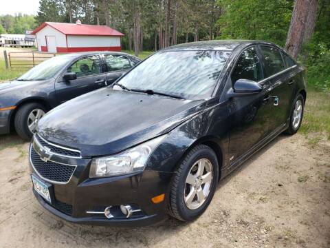 2011 Chevrolet Cruze for sale at SUNNYBROOK USED CARS in Menahga MN