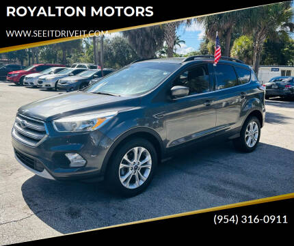 2018 Ford Escape for sale at ROYALTON MOTORS in Plantation FL